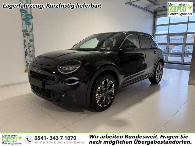 Fiat 600 - La Prima Hybrid 1.2 T3 107 kW (145 PS) DCT Klimaautomatik, Massagesitz, Sitzheizung, elektrisch verstellbarer Fahrersitz, Radio, DAB, Apple CarPlay, Android Auto, Navigationssystem, 18 Zoll Leichtmetallfelgen, uvm.