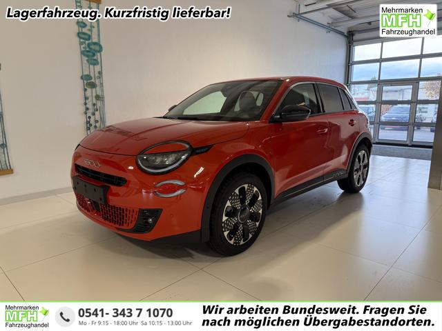 Fiat 600 - La Prima Hybrid 1.2 T3 107 kW (145 PS) DCT Klimaautomatik, Massagesitz, Sitzheizung, elektrisch verstellbarer Fahrersitz, Radio, DAB, Apple CarPlay, Android Auto, Navigationssystem, 18 Zoll Leichtmetallfelgen, uvm.