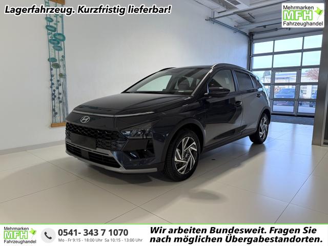 Hyundai BAYON - GO+ 1.0 T-GDI DCT 74 kW (101 PS) Toter-Winkel-Assistent, Induktive Ladestation, Comfort-Paket, Lenkradheizung, Sitzheizung, DAB, Android Auto, Apple CarPlay, Navigationssystem, LED-Scheinwerfer, Einparkhilfe, R&uuml;ckfahrkamera, uvm.