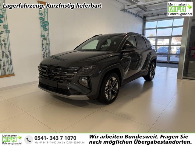 Hyundai TUCSON - GO 1.6 T-GDI 2WD DCT 110 kW (150 PS) 2-Zonen-Klimaautomatik, Sitzheizung, Lenkradheizung, Navigationssystem, DAB, Android Auto, Apple CarPlay, R&uuml;ckfahrkamera, Einparkhilfe vorne und hinten, 18 Zoll Leichtmetallfelgen, uvm.