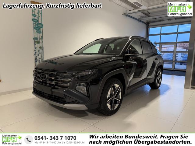 Hyundai TUCSON - GO 1.6 T-GDI Hybrid 2WD AT 176 kW (239 PS) 2-Zonen-Klimaautomatik, Sitzheizung, Lenkradheizung, Navigationssystem, DAB, Android Auto, Apple CarPlay, R&uuml;ckfahrkamera, Einparkhilfe vorne und hinten, 18 Zoll Leichtmetallfelgen, uvm.