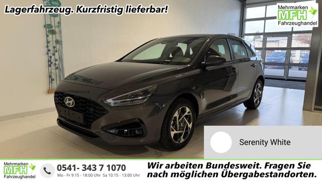 Hyundai i30 - GO 1.5 DPI 71 kW (97 PS) Radio, DAB, Android Auto, Apple CarPlay, Navigationssystem, Bluetooth, Klimaanlage, Lenkradheizung, Sitzheizung, R&uuml;ckfahrkamera, Einparkhilfe vorne und hinten, 16 Zoll Leichtmetallfelgen, uvm.