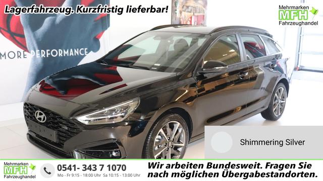 Hyundai i30 - GO+ 1.0 TGDi DCT 73 kW (100 PS) Navigationssystem, Radio, DAB, Android Auto, Apple CarPlay, 2-Zonen-Klimaautomatik, Lenkradheizung, Sitzheizung, Induktionsladen des Smartphones, 17" Leichtmetallfelgen, uvm.
