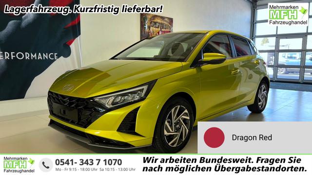 Hyundai i20 - GO+ 1.0 T-GDI DCT 73 kW (100 PS) Lenkradheizung, Sitzheizung, Klimaautomatik, DAB, Android Auto, Apple CarPlay, Navigationssystem, Digitales Cockpit, Einparkhilfe hinten, R&uuml;ckfahrkamera, LED-Scheinwerfer, 16 Zoll Leichtmetallfelgen, uvm.