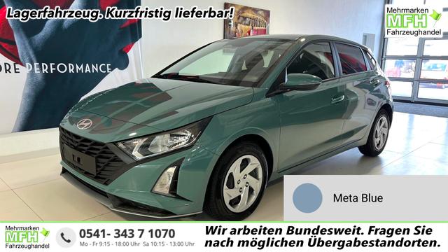 Hyundai i20 - GO 1.2 MPI 58 kW (79 PS) Navigationssystem, Bluetooth, DAB, Klimaanlage, R&uuml;ckfahrkamera, Apple CarPlay, Android Auto, PDC hinten, Sitzheizung, Lenkradheizung, Spurassistent, Tempomat uvm.
