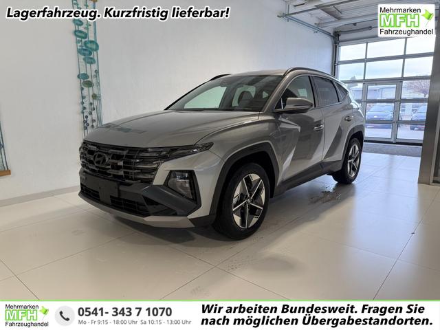Hyundai TUCSON - GO+ 1.6 T-GDI 48V 2WD 117 kW (160 PS) 2-Zonen-Klimaautomatik, Android Auto, Apple CarPlay, Voll-LED Scheinwerfer, Keyless Go, Navigationssystem, Virtual Cockpit, 18 Zoll Leichtmetallfelgen, uvm.