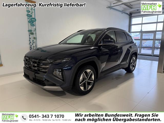 Hyundai TUCSON - GO+ 1.6 T-GDI 48V 2WD 117 kW (160 PS) 2-Zonen-Klimaautomatik, Android Auto, Apple CarPlay, Voll-LED Scheinwerfer, Keyless Go, Navigationssystem, Virtual Cockpit, 18 Zoll Leichtmetallfelgen, uvm.