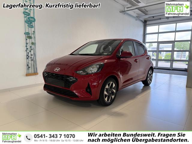 Hyundai i10 - GO+ 1.2 MT 58 kW (79 PS) Klimaautomatik, Navigationssystem, Apple CarPlay & Android Auto, Sitzheizung, Lenkradheizung, Einparkhilfe hinten, R&uuml;ckfahrkamera, Privacy Glass, 15" Leichtmetallfelgen, uvm.