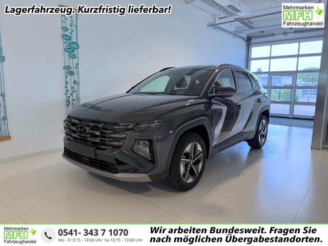 Hyundai TUCSON - GO 1.6 T-GDI Hybrid 2WD AT 176 kW (239 PS) 2-Zonen-Klimaautomatik, Sitzheizung, Lenkradheizung, Navigationssystem, DAB, Android Auto, Apple CarPlay, R&uuml;ckfahrkamera, Einparkhilfe vorne und hinten, 18 Zoll Leichtmetallfelgen, uvm.