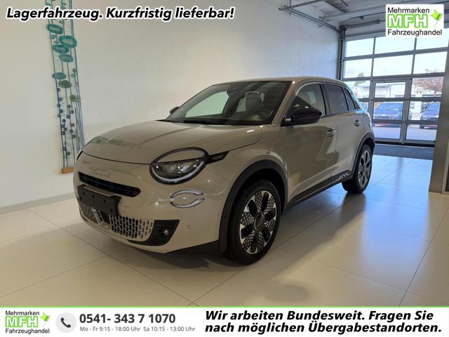 Fiat 600 - La Prima Hybrid 1.2 T3 107 kW (145 PS) DCT, Winterpaket, Dolce Vita Paket, Ledersitze Canneloni, Chrom Akzente, Klimaautomatik, Einparkhilfe hinten, LED-Scheinwerfer, Volldigitales Kombiinstrument, Fernlichtassistent, uvm.