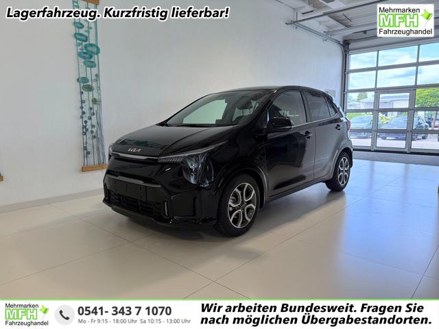 Kia Picanto - Gold 1,0 GDI AMT5 Automatik 50 kW (68 PS) Klimaanlage, Sitzheizung, Lenkradheizung, Navigationssystem, Radio, DAB, Android Auto, Apple CarPlay, Freisprecheinrichtung, Bluetooth, R&uuml;ckfahrkamera, 15 Zoll Leichtmetallfelgen, uvm.