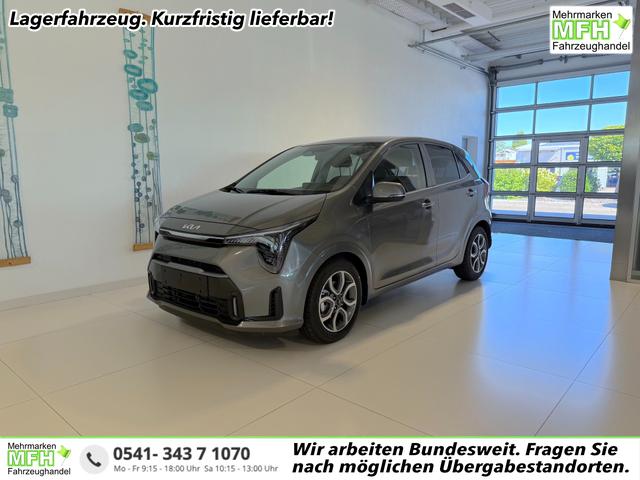Kia Picanto - Gold 1,0 GDI AMT5 Automatik 50 kW (68 PS) Klimaanlage, Sitzheizung, Lenkradheizung, Navigationssystem, Radio, DAB, Android Auto, Apple CarPlay, Freisprecheinrichtung, Bluetooth, R&uuml;ckfahrkamera, 15 Zoll Leichtmetallfelgen, uvm.