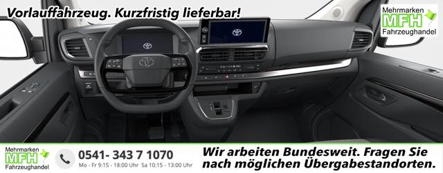 Toyota Proace Verso 2,0 D-4 L2 8-Sitzer ACC 2ZoKlima Standheizung Navigation 17 Zoll Alufelgen Parksensoren R&uuml;ckfahrkamera LED Scheinwerfer 