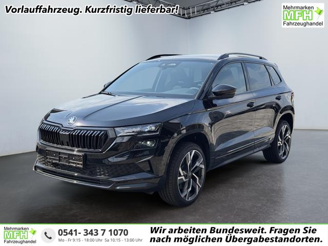 Skoda Karoq - Sportline 1,5 TSI DSG 2ZKlimaautomatik Canton Anh&auml;ngerkupplung Totewinkel Assistent 2 x Einparkhilfe Kamera 19 Zoll Felgen adaptiver Tempomat 5J Garantie
