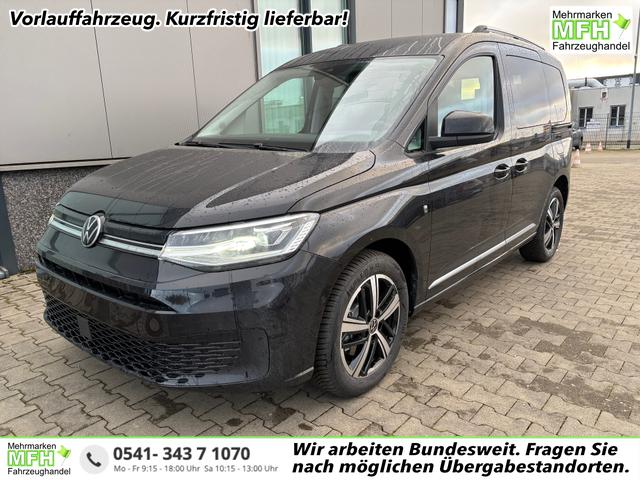 Volkswagen Caddy - Style 1.5 TSI 115PS DSG/AUTOMATIK, SCHWARZ-MET, 17" Alu/Ganzjahresreifen, Winterpaket, ACC-Tempomat, Toter-Winkel, ParkAssist, Parksensoren vo/hi, Rückfahrkamera, Radio Ready2Discover 10" + Wireless AppConnect, Climatronic, Abgedunkelte Scheiben, M-Lederlenkra