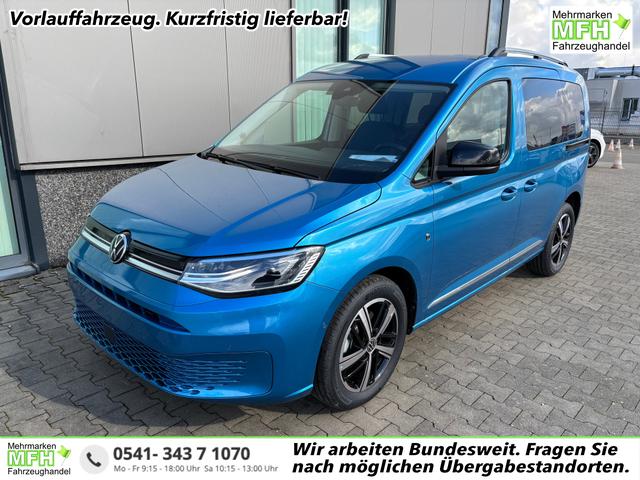 Volkswagen Caddy - Style 1.5 TSI 115PS DSG/AUTOMATIK, BLAU-MET, 17" Alu/Ganzjahresreifen, Winterpaket, ACC-Tempomat, Toter-Winkel, ParkAssist, Parksensoren vo/hi, Rückfahrkamera, Radio Ready2Discover 10" + Wireless AppConnect, Climatronic, Abgedunkelte Scheiben, M-Lederlenkrad