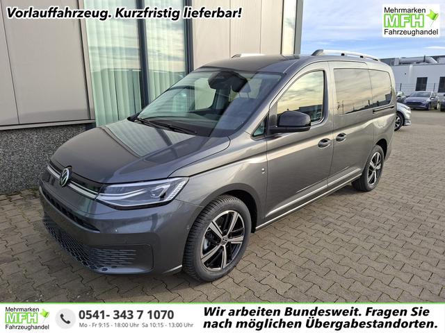 Volkswagen Caddy - Style MAXI 7-SITZER 1.5 TSI 115PS DSG/AUTOMATIK, GRAU-MET., 17" Alu/Ganzjahresreifen, Winterpaket, ACC-Tempomat, Toter-Winkel, ParkAssist, Parksensoren vo/hi, R&uuml;ckfahrkamera, Radio Ready2Discover 10" + Wireless AppConnect, Climatronic, Abgedunkelte Scheiben