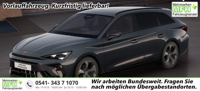 Cupra Leon Sportstourer - Basis 1.5 TSI 150PS 6-Gang, 5 Jahre Garantie, AHK SCHWENKBAR, EDGE-PAKET, WINTER-PAKET, Elektr. Heckklappe, Dachreling, 18" Alu, Voll-LED-Scheinwerfer, 3Z-Climatronic, ACC/Tempomat, Digitales Cockpit, Full Link, Parksensoren v/h, Privacy-Glas, M-Lederlenkrad