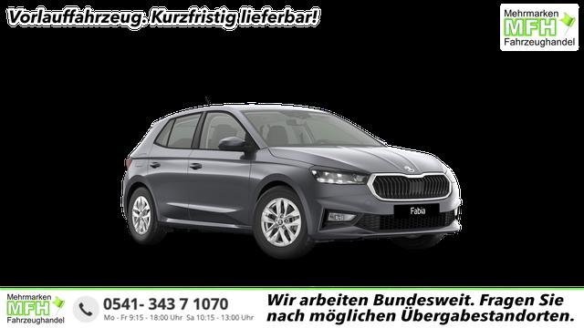 Skoda Fabia - Extra Plus 1.0 TSI 116PS, 5 Jahre Garantie, GRAPHIT-GRAU METALLIC, CLIMATRONIC, BEHEIZTE FRONTSCHEIBE, SITZHEIZUNG, M-Lederlenkrad BEHEIZT, 15" ALU, Parksensoren hinten, R&uuml;ckfahrkamera, Infotainment 8", Virtual Cockpit, Tempomat, NSW, Wireless SmartLink