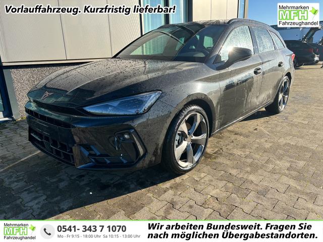 Cupra Leon Sportstourer Basis 1.5 TSI 150PS, 5J Garantie, SCHWARZ-METALLIC, ANH&Auml;NGERKUPPLUNG, EDGE-PAKET (KEYLESS, ALARM, R&Uuml;CKFAHRKAMERA), SCHALENSITZE / FAHRERSITZ ELEKTRISCH, SITZHEIZUNG, 18" ALU, ELEKTR. HECKKLAPPE, 3Z-Climatronic, ACC, Full Link, Parksensoren v/h, Privacy-Glas 