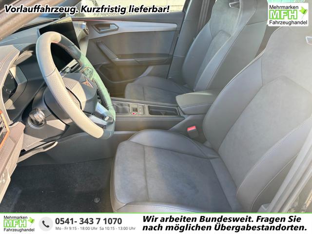 Cupra Leon Basis 1.5 TSI 150PS, 5 Jahre Garantie, METALLIC EDGE-PAKET (KEYLESS, ALARM, R&Uuml;CKFAHRKAMERA), SCHALENSITZE / FAHRERSITZ ELEKTRISCH, SITZHEIZUNG, 18" ALU, LED-Scheinwerfer, 3Z-Climatronic, ACC/Tempomat, Digitales Cockpit, Full Link, Parksensoren v/h, Privacy-Gla 