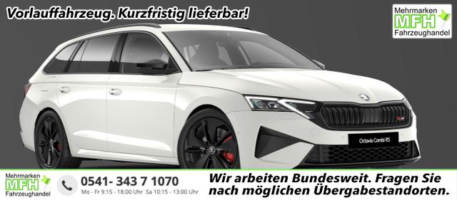 Skoda Octavia Combi - RS 2.0 TSI 265PS DSG, 5 JAHRE GARANTIE, Moon-White, ANH&Auml;NGERKUPPLUNG, 18"Alu, MATRIX-LED, NAVI, Elektr. Heckklappe, ACC, Kessy, Alarm, Climatronic, ParkAssist, PDC, Kamera, Sitzheizung, Privacy-Glas, Netztrennwand, Virtual Cockpit 10"