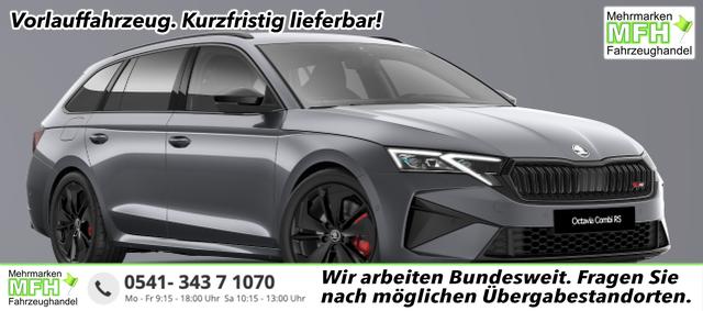 Skoda Octavia Combi - RS 2.0 TSI 265PS DSG, 5 JAHRE GARANTIE, Graphite-Grau, ANH&Auml;NGERKUPPLUNG, 18"Alu, MATRIX-LED, NAVI, Elektr. Heckklappe, ACC, Kessy, Alarm, Climatronic, ParkAssist, PDC, Kamera, Sitzheizung, Privacy-Glas, Netztrennwand, Virtual Cockpit 10"
