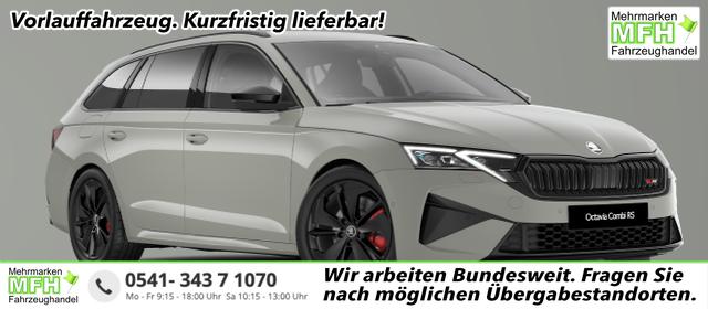 Skoda Octavia Combi - RS 2.0 TSI 265PS DSG, 5 JAHRE GARANTIE, Stahl-Grau, ANH&Auml;NGERKUPPLUNG, 18"Alu, MATRIX-LED, NAVI, Elektr. Heckklappe, ACC, Kessy, Alarm, Climatronic, ParkAssist, PDC, Kamera, Sitzheizung, Privacy-Glas, Netztrennwand, Virtual Cockpit 10"
