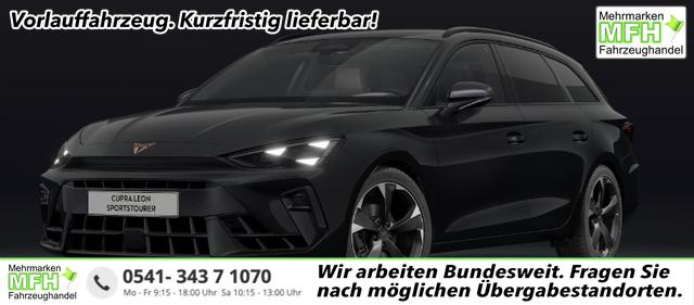 Cupra Leon Sportstourer - Basis 1.5 eTSI 150PS DSG (AUTOMATIK), SCHWARZ, ANH&Auml;NGERKUPPLUNG, ELEKTR. HECKKLAPPE, KESSY, ALARM, R&Uuml;CKFAHRKAMERA, 18" Alu, Sitzheizung, M-Lederlenkrad beheizt, Parksensoren vorne und hinten, Adaptiver Tempomat, 3-Zonen-Climatronic, Radio 12,9" + Full Link