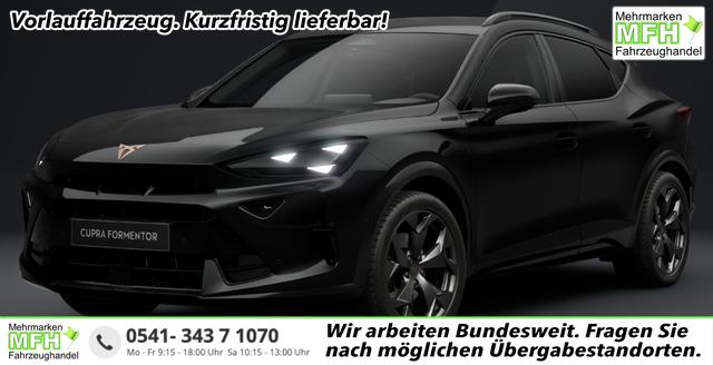 Cupra Formentor - Basis 1.5 eTSI 150PS DSG (AUTOMATIK), ANH&Auml;NGERKUPPLUNG, KESSY, ALARM, R&Uuml;CKFAHRKAMERA, ELEKTR. HECKKLAPPE, 18" Alu, Sitzheizung, M-Lederlenkrad beheizt, 3-Zonen-Climatronic, Parksensoren vorne/hinten, ACC-Tempomat, Digitales Cockpit 10", Radio 12,9"+Full-Link