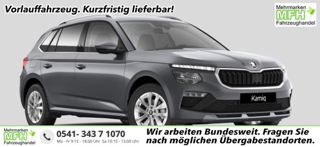 Skoda Kamiq - Selection 1.0 TSI 115PS, 5J GARANTIE, Grau-METALLIC, ELEKTR. HECKKLAPPE, ANH&Auml;NGERKUPPLUNG, BEH. FRONTSCHEIBE, Sitzheizung, Lenkradheizung, Ladeboden var, ACC, SIDE Assist, Virtual Cockpit 10", Parksensoren v/h, Kamera, KESSY, Privacy-Glas, 16" Alu, Climatronic