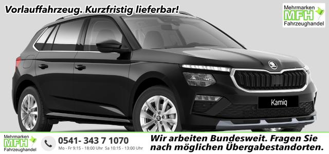 Skoda Kamiq - Selection 1.0 TSI 115PS, 5J GARANTIE, Schwarz-METALLIC, ELEKTR. HECKKLAPPE, ANH&Auml;NGERKUPPLUNG, BEH. FRONTSCHEIBE, Sitzheizung, Lenkradheizung, Ladeboden var, ACC, SIDE Assist, Virtual Cockpit 10", Parksensoren v/h, Kamera, KESSY, Privacy-Glas, 16" Alu, Climatronic
