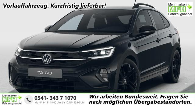 Volkswagen Taigo - R-Line Limited 1.0 TSI 115PS, 5JAHRE GARANTIE, 18" Alu, CLIMATRONIC, SITZHEIZUNG, DEEP-BLACK PERLEFFEKT, LED-MATRIX-Scheinwerfer IQ LIGHT, Keyless, Sicht-Paket, R&uuml;ckfahrkamera, Parksensoren vo/hi, Abgedunkelte Scheiben, Radio Ready2Discover/App-Connect, Sportsitze