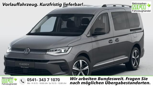 Volkswagen Caddy Maxi - Style 1.5 TSI 115PS DSG (MAXI, 7-SITZER, LANGER RADSTAND), 17" Alu/GANZJAHRESREIFEN, Beh. Frontscheibe, Sitzheizung, Keyless, Privacy-Glas, Alarm, ParkAssist, Parksensoren vorn/hinten, R&uuml;ckfahrkamera, Dachreling, ACC, 2Z-Climatronic, Radio 12,9/AppConnect, LED