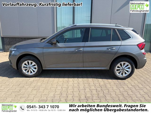 Skoda Kamiq - Selection 1.0 TSI 115PS, 5J GARANTIE, Grau-METALLIC, ELEKTR. HECKKLAPPE, ANH&Auml;NGERKUPPLUNG, BEH. FRONTSCHEIBE, Sitzheizung, Lenkradheizung, Ladeboden var, ACC, SIDE Assist, Virtual Cockpit 10", Parksensoren v/h, Kamera, KESSY, Privacy-Glas, 16" Alu, Climatronic