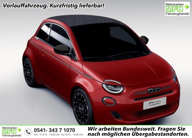 Fiat 500C - 500 Cabrio La Prima Nav Keyl SHZ 17Z Kam LED Car