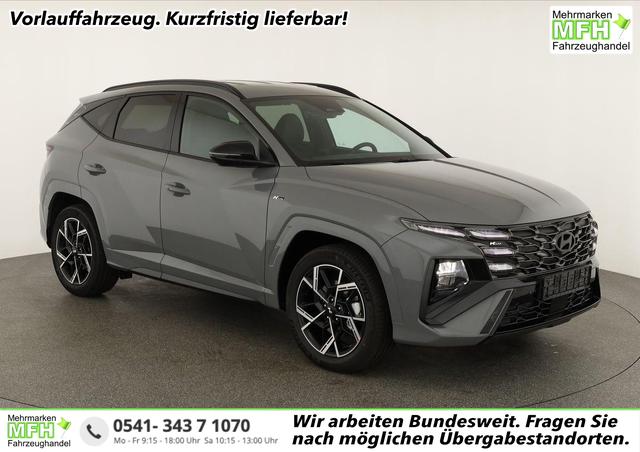 Hyundai TUCSON 1.6 T-GDI DCT 4WD N-LINE, AHK, el. Klappe, Teilleder, Navi, Kamera, ACC 