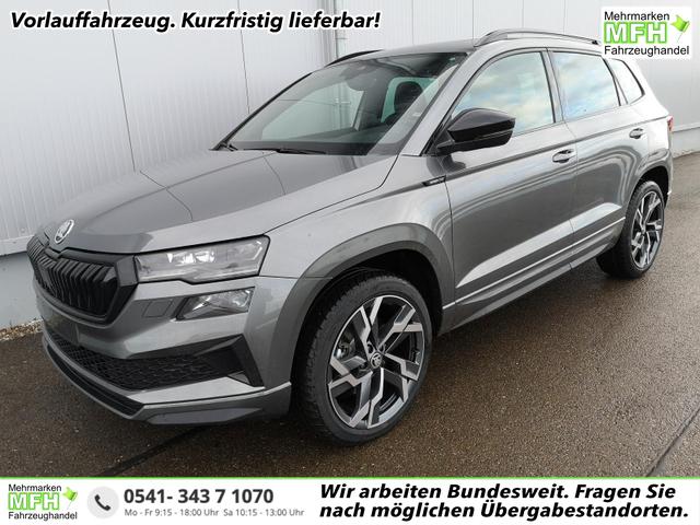 Skoda Karoq - Sportline 2.0TDI DSG 4x4 AHK Matrix Pano Sound Leder 19 Zoll