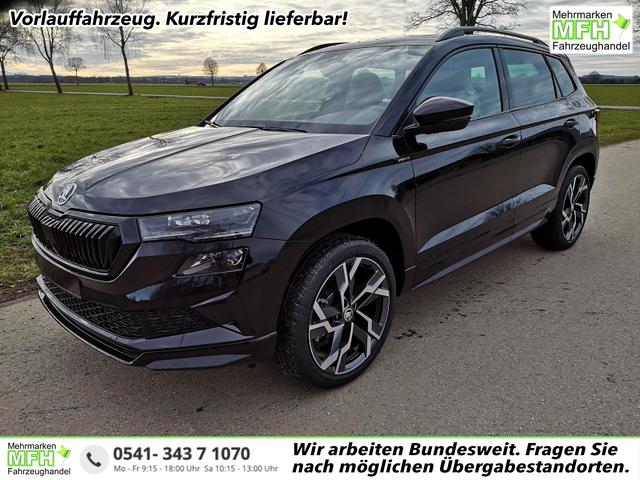Skoda Karoq - Sportline 2.0TDI DSG 4x4 AHK Matrix Leder 19 Zoll