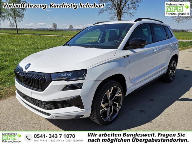 Skoda Karoq - Sportline 2.0TDI DSG 4x4 AHK Matrix Leder 19 Zoll