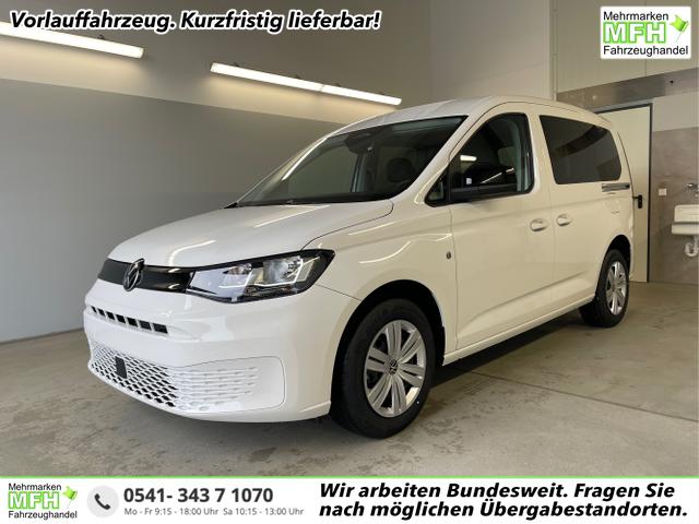 Volkswagen / Caddy / Wei&szlig; / / / 115PS AHK+Climatronic+App-Connect+Winter+GVL+PDC+Side u. Lane Assist
