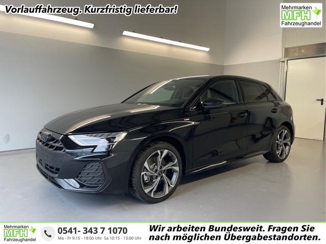 Audi A3 Sportback - S line TFSI quattro GV3+AHK+Alu18+Navi+Cam+eHeck+Sound+ACC+OptikSchwarz