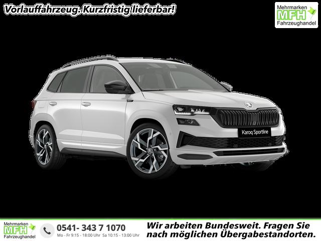 Skoda Karoq - Sportline 2.0 TSI DSG 4x4 GV4+AHK+Navi+360&deg;+Pano+Keyless+LM19+Matrix+eHeck