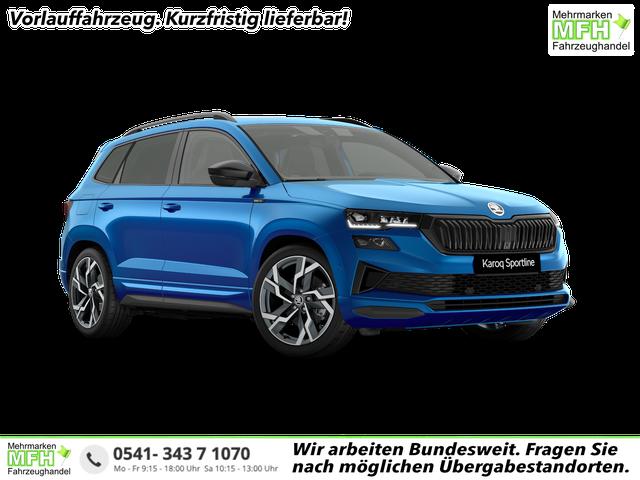 Skoda Karoq - Sportline 2.0 TSI DSG 4x4 GV4+AHK+Navi+360&deg;+Pano+Keyless+LM19+Matrix+eHeck