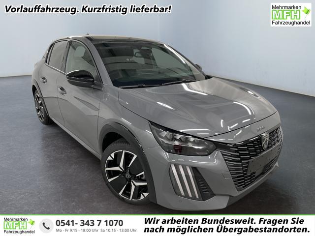 Peugeot e-208 - 54kWh 156PS/115kW GT Pack 2026, 421km WLTP | +17" ALU +Glasdach +RFK +Adaptiver Tempomat +P.Sensor V+H +EL. Fahrersitz +Massage +Apple CarPlay +W&auml;rmepumpe