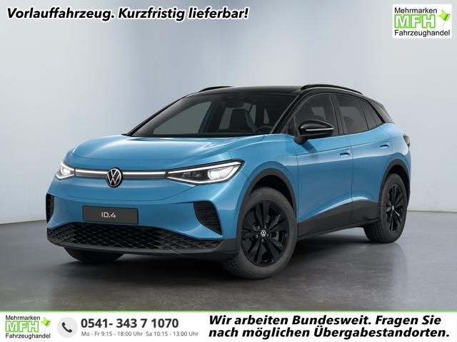 Volkswagen ID.4 - Style Edition 77 kWh 286PS/ 210kW 2027 +AHKschwenkbar +19"BergenSchwarz +SchwarzeSpiegelkappen +Dachleiste/C-S&auml;ulenSchwarz +DachrelingSchwarz +SchwarzesModellEmblem +PanoramaGlasdach +IQ.Light +360&deg;AreaView +ACC +TravelAssist +ParkAssistPro +ErgoActive +Massage