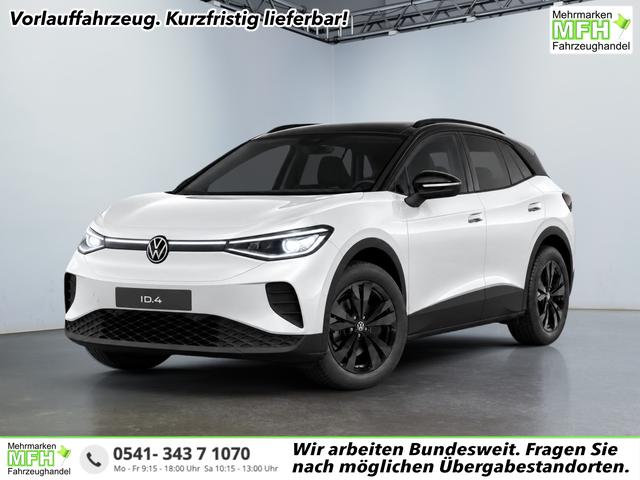 Volkswagen ID.4 - Style Edition 77 kWh 286PS/ 210kW 2027 +AHKschwenkbar +19"BergenSchwarz +SchwarzeSpiegelkappen +Dachleiste/C-S&auml;ulenSchwarz +DachrelingSchwarz +SchwarzesModellEmblem +PanoramaGlasdach +IQ.Light +360&deg;AreaView +ACC +TravelAssist +ParkAssistPro +ErgoActive +Massage