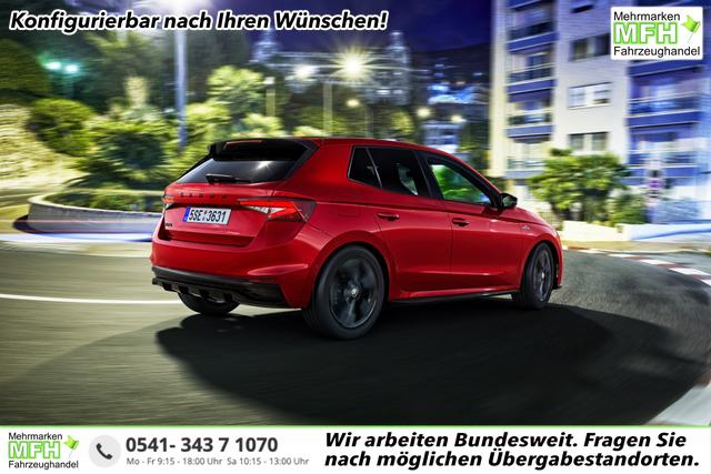 Skoda Fabia - Monte Carlo 1,0 TSI 2ZKlima Einparkhilfe 5J Garantie LED 16 Zoll Alu 10Zoll Digitales Cockpit Apple Carplay Sitzheizung