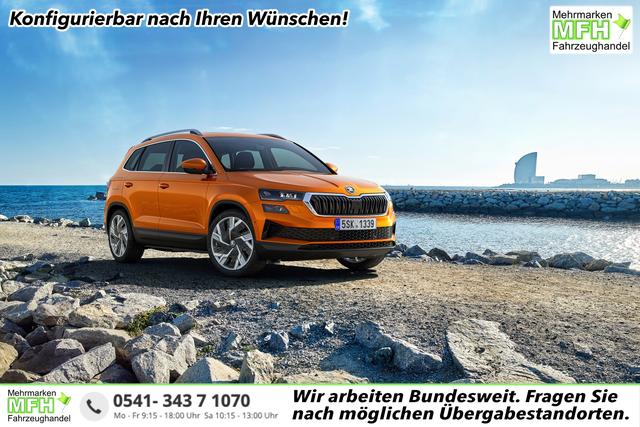 Skoda Karoq Sportline 2,0 TDI 2ZoKlima 18 Zoll Alu Navigation 5J Garantie 10 ViCo Matrix ACC el Heckklappe 2 x PDC Kamera 
