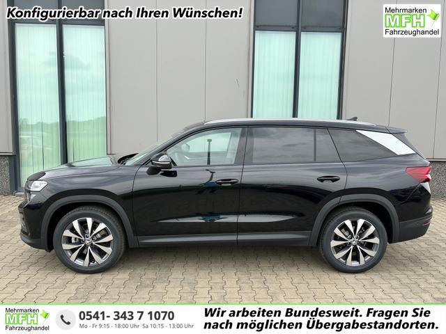 Skoda Kodiaq - Selection Angebot f. Menschen mit Behinderung 100%! 1.5 TSI Mild-Hybrid 150PS DSG, 17" Alu, Parksensoren v/h, Rückfahrkamera, 3-Zonen-Climatronic, SunSet, Sitzheizung, Side Assist, Fernlicht-Assist, Tempomat, Infotainment 10" + Smartlink, Virtual Cockpit, Tempo